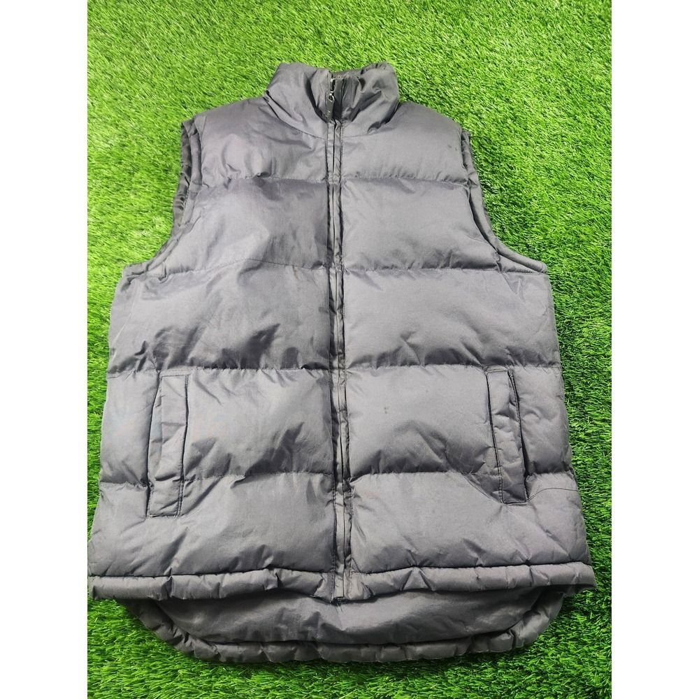 Sportier Vest Kids 14-16 Gray Quilted‎ Puffer Zip Sleeveless Padded Warm Winter